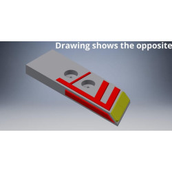 Kalafiorinis kietmetalio kairysis noragėlis, tinkantis Rabe 27082802SHCN