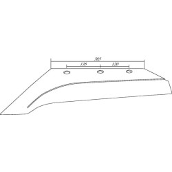Dešinysis plūgo noragas KG14-16 9690090Z