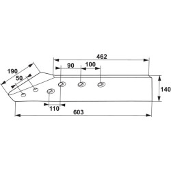 Dalis kairėn, B2 16" G&B 173613N
