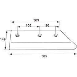 16 colių dešinysis noragas 172614N