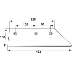 Dešinysis kalto formos noragas 14" 172418