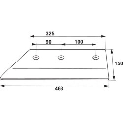 Kairysis kalto formos noragas 14" 172417