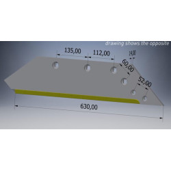 Dalis kairiojo karbido 622137CN