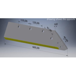 18 colių kairinis kietmetalio dalgis KK073007CN