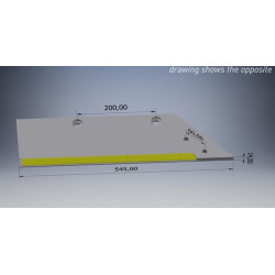 Dalis kairiarankio kietmetalio 5182GCN