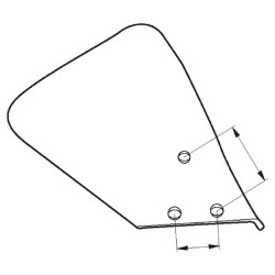 Nugriebto noragėlių plokštės dešinieji šiaudai ZRL 5083619132