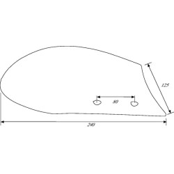 Dešinės pusės slidinėjimo lenta KK066880N