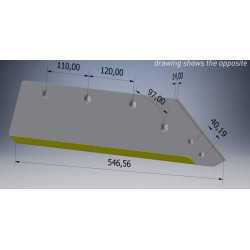 Dalis kairiojo kietojo metalo KK073005CN