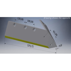 Šlifuotas kairysis kietmetalio dalgis 031189GCN