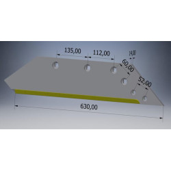 Dalis RH kietmetalio 622136CN