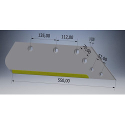 Dalis RH kietmetalio 622134CN