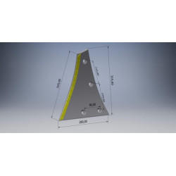 Kairysis kietmetalio spyruoklinis antgalis 619173CN