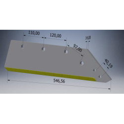 Dalis RH kietmetalio KK073004CN