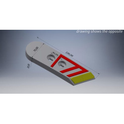 Norago kaltelis, kietmetalio, kairysis, tinka „Kverneland KK063090SHCN“