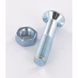 Plūgo varžtas + veržlė, 11x50, 2 grioveliai VI1205