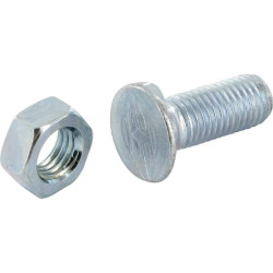 Plūgo varžtas ir veržlė M11x30 10.9, 2 plunksnos 1130CO