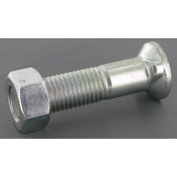 Plūgo varžtas 20x85mm apvalus įleidžiamas, 2 plačios plunksnos B+N 2085CO