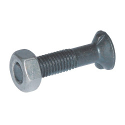 Plūgo varžtas ir veržlė M12x80 8.8, 2 plunksnos 12802N