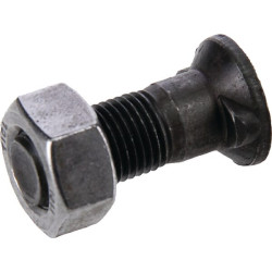 Plūgo varžtas ir veržlė M12x35, 2 antgaliai 1212535CO