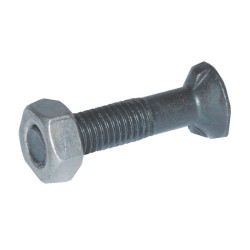 Plūgo varžtas ir veržlė M10x50, 2 įgaubtos Din11014, 8.8 klasė, 10502N