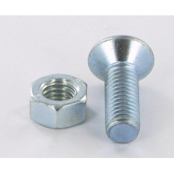 Plūgo varžtas ir veržlė, 1 galvutės, M10x30, Naud 051805