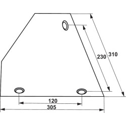 Lenkta kairės pusės blauzda RAC G&B 172414
