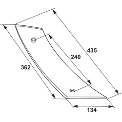 Shin RH plokščias ESP G&B 173346
