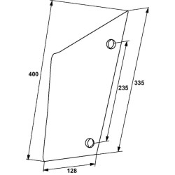 Kairės pusės lenkta blauzda H5 G&B 173473