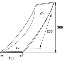 Kairės pusės lenkta blauzda G&B 173321N