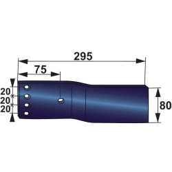 Verstuvės prailginimas LH G&B 172311