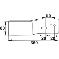 Verstuvės prailginimas LH G&B 172348