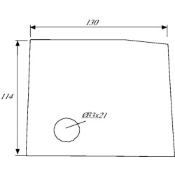 Dėvėjimosi plokštė RH Lemken 3401480