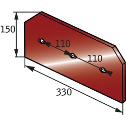 Kairė/dešinė vidurinė plokštė 031191