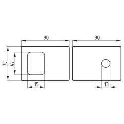 Dantų spaustukas 45 x 10 mm 5110303621