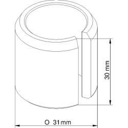 Rankenos įvorė 30,5x21x30 Evers 990192