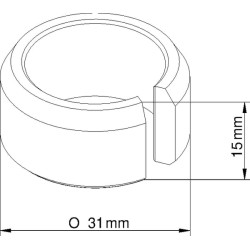 Rankenos įvorė 30,5x21x15 Evers 990193