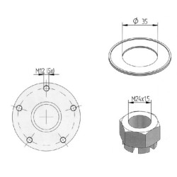 Remonto komplektas, skirtas 990408/990409 Evers 996008