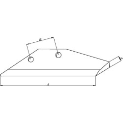 Loose left 2 hole wing share 51750N