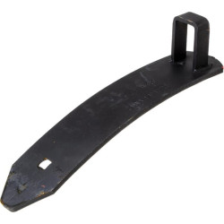 Guide plate straight with bracket for 30mm leg, 80x8x425mm 664424N