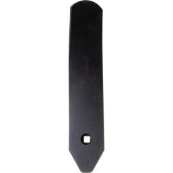 Guide plate LH with retaining bracket for 30mm leg, 80x8x425mm 664428N