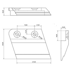 Subsoiler point carbide CP488669CN
