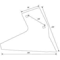 Sword Landside right hand Lemken 3492890