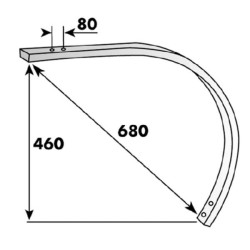 Tine Monolame šviestuvas 50x16 CP482272