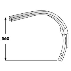 55x25 dvigubo kalto spyruokliniai dantys CP408091
