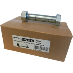 Nukerpamas varžtas su veržle (10 vnt.) M20x103 10.9 TIPAS 4 cm dantis 990125Q10