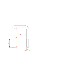 Dantų spaustukas 30x30mm rėmui 80x80mm CP10185