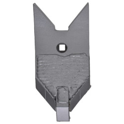 Kultivatoriaus kaltelis 280x125x20 mm, grūdintas, lenktas, 1 skylė, tinka Lemken 3374442CN