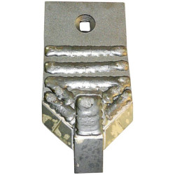 Kultivatoriaus kaltelis 180x100x20 mm, grūdintas, plokščias, 1 skylė, tinka Razol 3488CN