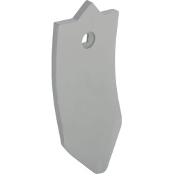 Kultivatoriaus kaltelis 250x120 mm, grūdintas, lenktas, 1 skylė, tinka Unia 1738050010N