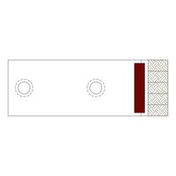 Kultivatoriaus kaltelis 230x70x30 mm, grūdintas, plokščias, 2 skylių, tinka Duro CP2507030CN